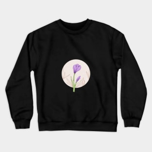 A Purple Flower T-Shirt Crewneck Sweatshirt